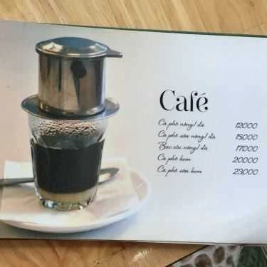 Thực đơn- Legend Coffee - Kha Vạn Cân