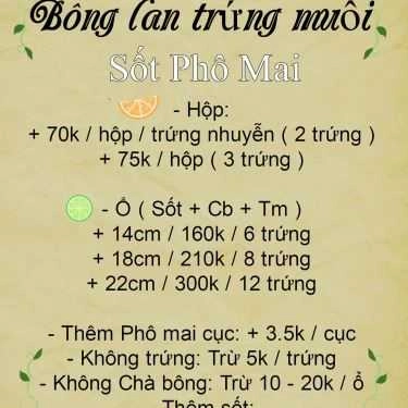 Thực đơn- Lionsflavor - Tiệm Bánh - Shop Online