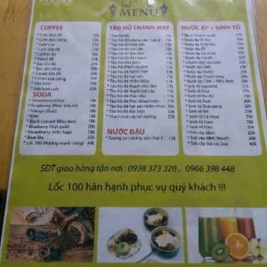 Thực đơn- Cafe Lốc 100 - D5