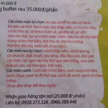 Thực đơn- Cafe Lốc 100 - D5