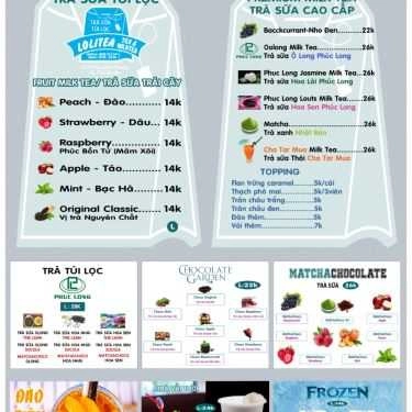 Thực đơn- Cafe Lolitea - Trà Sữa Túi Lọc