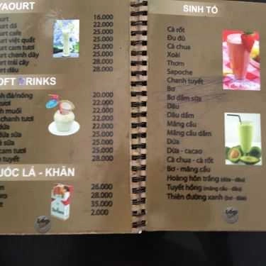 Thực đơn- Lốp Coffee - Đường D9