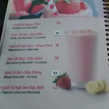 Thực đơn- Lotus - Cafe Sân Vườn