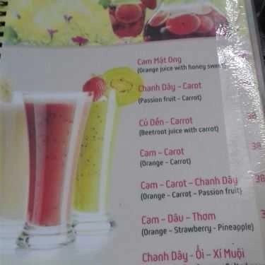 Thực đơn- Lotus - Cafe Sân Vườn