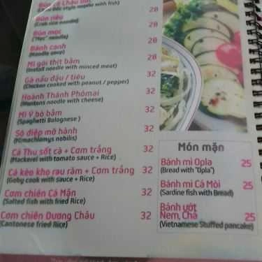 Thực đơn- Lotus - Cafe Sân Vườn