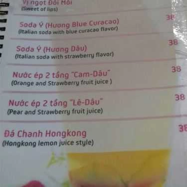 Thực đơn- Lotus - Cafe Sân Vườn