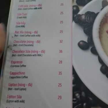 Thực đơn- Lotus - Cafe Sân Vườn