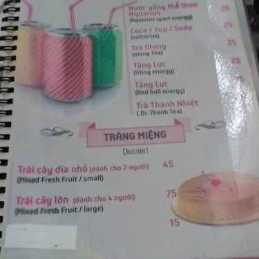 Thực đơn- Lotus - Cafe Sân Vườn