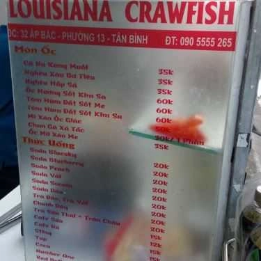 Thực đơn- Ăn vặt Louisiana Crawfish