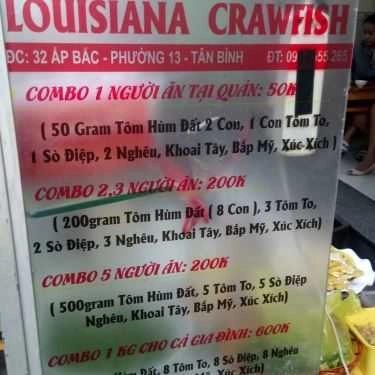 Thực đơn- Ăn vặt Louisiana Crawfish