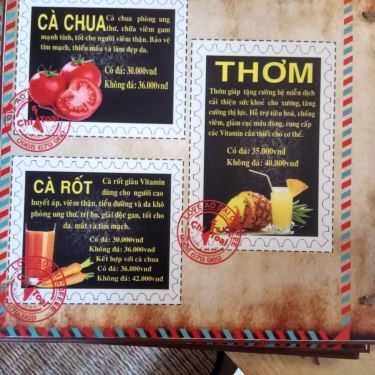 Thực đơn- Chí Toại - Love Áo Dài Coffee