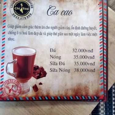 Thực đơn- Chí Toại - Love Áo Dài Coffee