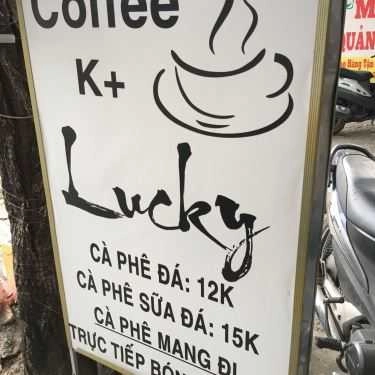 Thực đơn- Lucky Coffee - Tây Thạnh