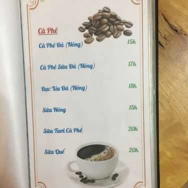 Thực đơn- Lucky Coffee - Tây Thạnh