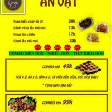 Thực đơn- Ăn Vặt Lumap - Lê Thị Hà