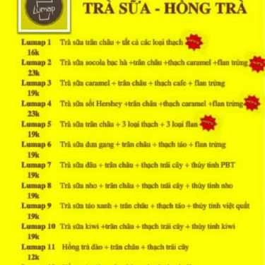 Thực đơn- Ăn Vặt Lumap - Lê Thị Hà