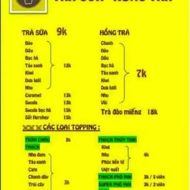 Thực đơn- Ăn Vặt Lumap - Lê Thị Hà