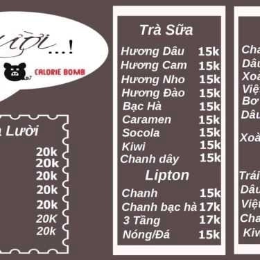 Thực đơn- Cafe Lười - Sinh Tố & Trà Sữa