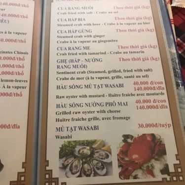 Thực đơn- Quán Nhậu Lương Sơn Quán - Bò Tùng Xẻo