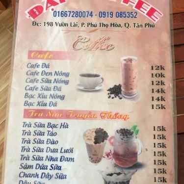 Thực đơn- Lyon Coffee - Vườn Lài
