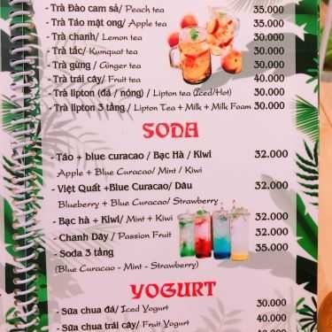 Thực đơn- Cafe Macarena - Juice, Tea & More