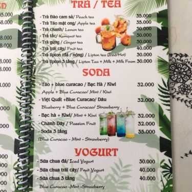 Thực đơn- Cafe Macarena - Juice, Tea & More