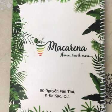Thực đơn- Cafe Macarena - Juice, Tea & More