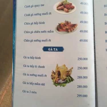 Thực đơn- Quán Nhậu Mai Anh Quán - Ốc Lẩu Nướng