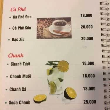 Thực đơn- Quán Ăn Mầm Xanh - Ẩm Thực Chay