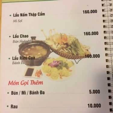 Thực đơn- Quán Ăn Mầm Xanh - Ẩm Thực Chay