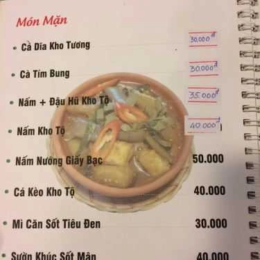 Thực đơn- Quán Ăn Mầm Xanh - Ẩm Thực Chay