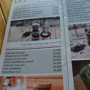 Thực đơn- Cafe Mamma Mia Caffe