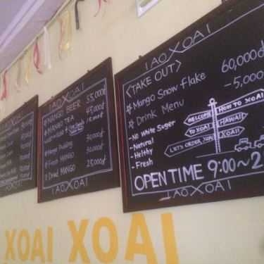 Thực đơn- Mango Cafe Xoai Xoai - Thủ Khoa Huân
