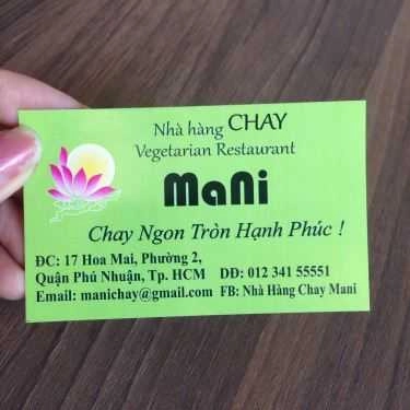 Tổng hợp- Quán Ăn Mani - Nhà Hàng Chay