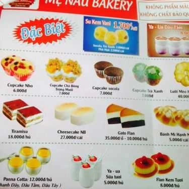 Thực đơn- Tiệm Bánh Mẹ Nâu Bakery - Tân Thành