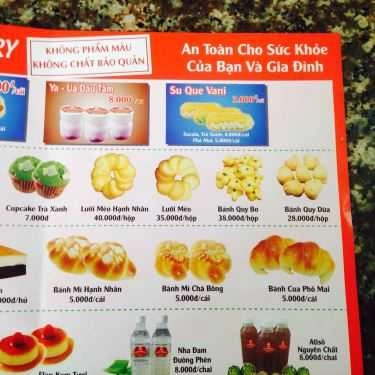 Thực đơn- Tiệm Bánh Mẹ Nâu Bakery - Tân Thành