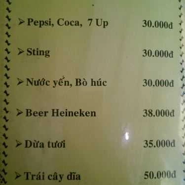 Thực đơn- Memory Cafe - Thủ Đức