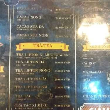 Thực đơn- Men Station Coffee