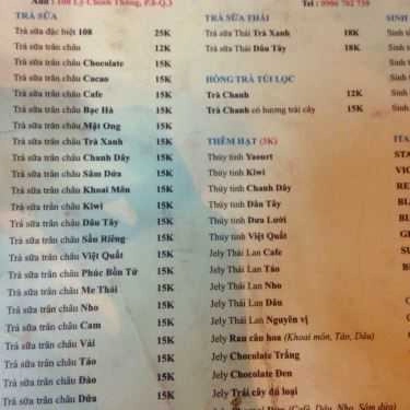 Thực đơn- Ăn vặt Mèo Ú BBQ - Xiên Nướng 5K - Lý Chính Thắng