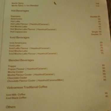Thực đơn- Merlin Cafe & Wine
