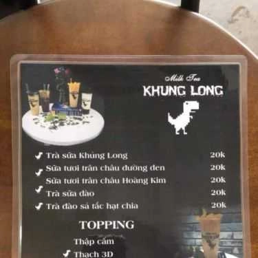 Thực đơn- Shop online Khung Long Milk Tea