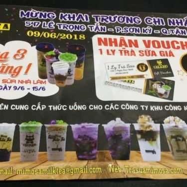 Thực đơn- Cafe Mimosa Milk Tea House