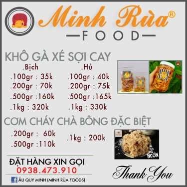 Thực đơn- Minh Rùa Food - Shop Online
