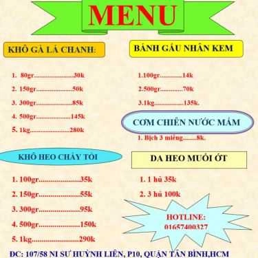 Thực đơn- Shop online Mini Mart - Da Heo Cháy Tỏi Online