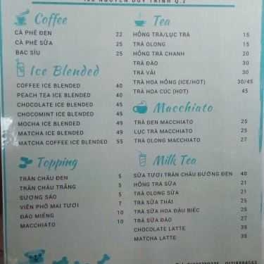 Thực đơn- Cafe Miracle - Tea & Ice Blended