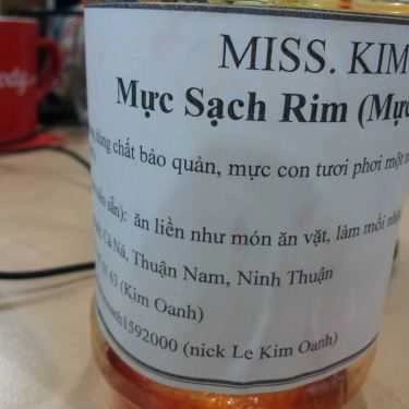 Món ăn- Shop online Miss Kim - Mực Sạch Rim