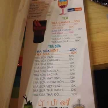 Thực đơn- Cafe MixT - Milk Tea & Soda