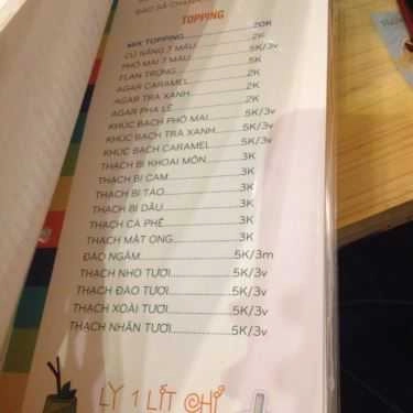 Thực đơn- Cafe MixT - Milk Tea & Soda