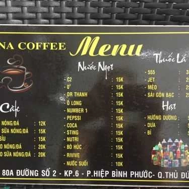 Thực đơn- MNA Coffee