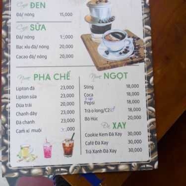 Thực đơn- Mộc - Sinh Tố & Coffee